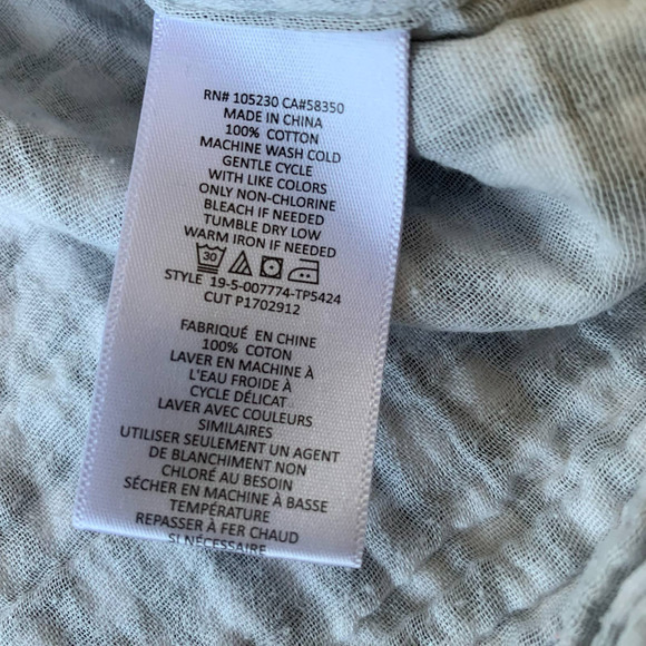 Joie‎ Button Up Shirt Sz XS Black/white Gingham - Picture 12 of 12